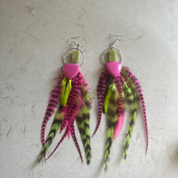 CUSTOM FEATHER EARRINGS - Picture 8 of 16